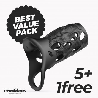 PACK 5 + 1 GRATUIT BATIATUS ANNEAU ARMURE POUR LE PÉNIS CRUSHIOUS