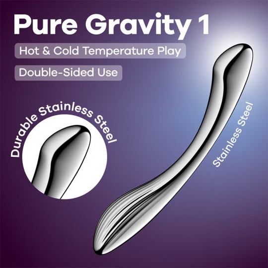 SATISFYER PURE GRAVITY 1 METAL DILDO