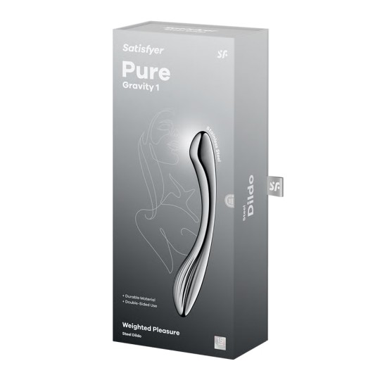 DILDO EM METAL PURE GRAVITY 1 SATISFYER