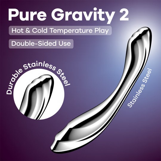 SATISFYER PURE GRAVITY 2 METAL DILDO