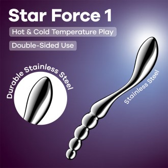 GODE MÉTALLIQUE STAR FORCE 1 SATISFYER