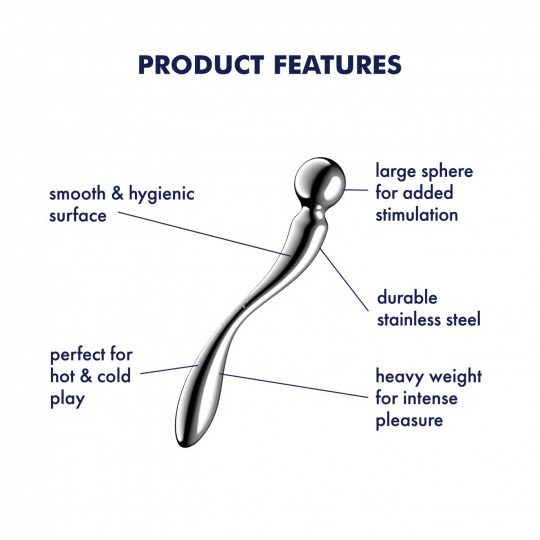 SATISFYER STAR FORCE 2 METAL DILDO