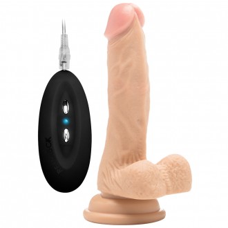 DILDO REALISTICO CON TESTICOLI REALROCK 7 " BIANCO