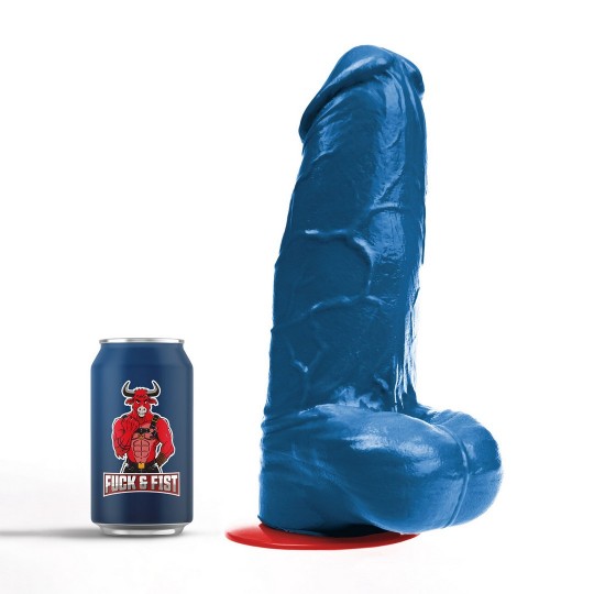 FREYR XL - REALISTIC DILDO WITH BALLS - 8.3 / 21 CM - BLUE