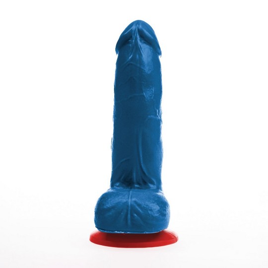 HOENIR S - REALISTIC DILDO WITH BALLS - 5.1 / 13 CM - BLUE