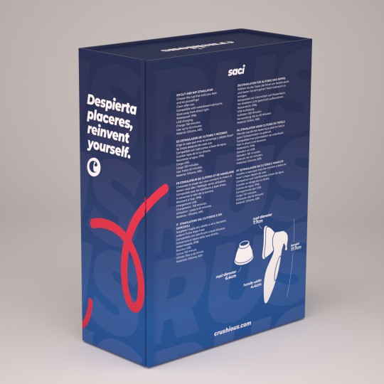 CRUSHIOUS SACI CLITORAL AND NIPPLE STIMULATOR WITH SUCTION