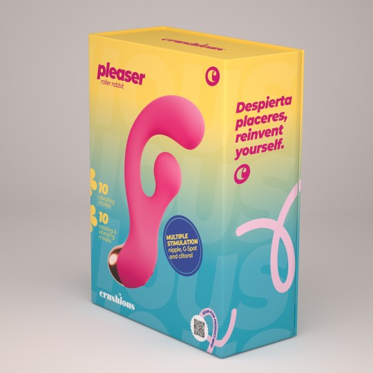 PLEASER VIBRADOR CON ESTIMULACIÓN GIRATORIA CRUSHIOUS
