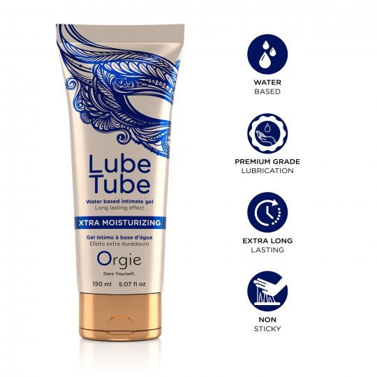 LUBRIFIANT À BASE D'EAU XTRA MOISTURIZING LUBE TUBE 150ML ORGIE