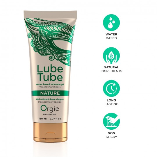 LUBRIFIANT À BASE D'EAU NATURE LUBE TUBE 150ML ORGIE