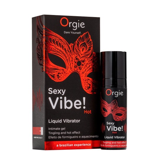GEL MIT VIBRATION UND WÄRMEEFFEKT SEXY VIBE 15ML ORGIE