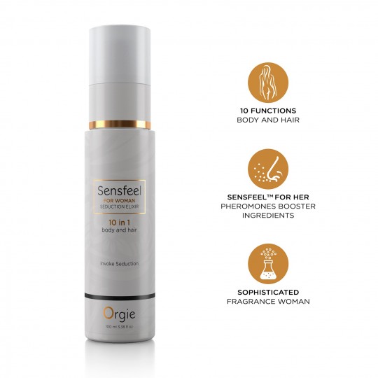 10-IN-1-LOTION FÜR KÖRPER UND HAAR MIT PHEROMONEN SENSFEEL FOR WOMAN 100ML ORGIE