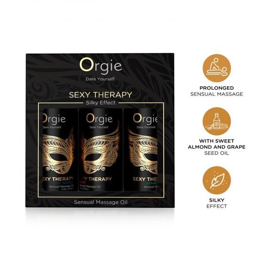 SET DI OLI DA MASSAGGIO SEXY THERAPY SENSUAL MINI SIZE 3X30ML ORGIE