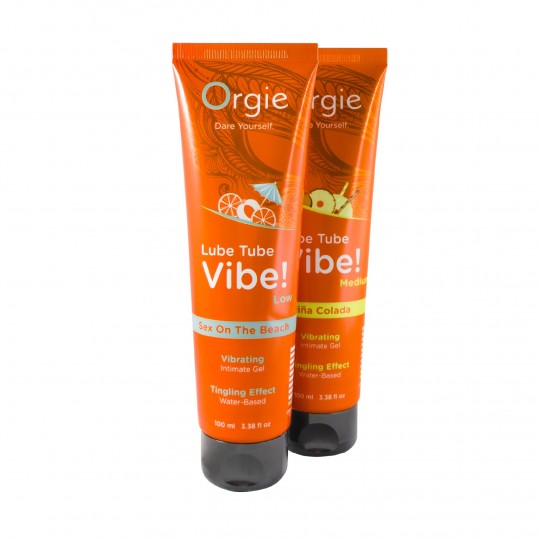 LUBRIFICANTE LUBE TUBE VIBE! SEX ON THE BEACH INTENSIDADE BAIXA ORGIE 100ML
