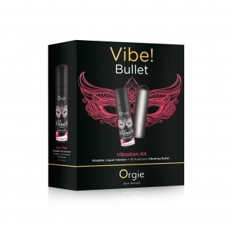 KIT VIBRATÓRIO VIBE! BULLET ORGIE 15ML