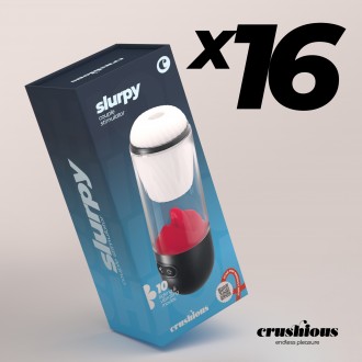 PACK DE 16 SLURPY MASTURBADOR DESMONTABLE 2 EN 1 CRUSHIOUS