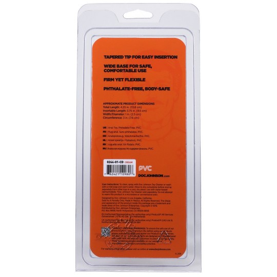 DOC JOHNSON CLASSIC BUTT PLUG FLESH SMALL
