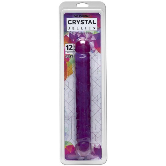 DILDO DUPLO JR. DOUBLE DONG 12' ROXO
