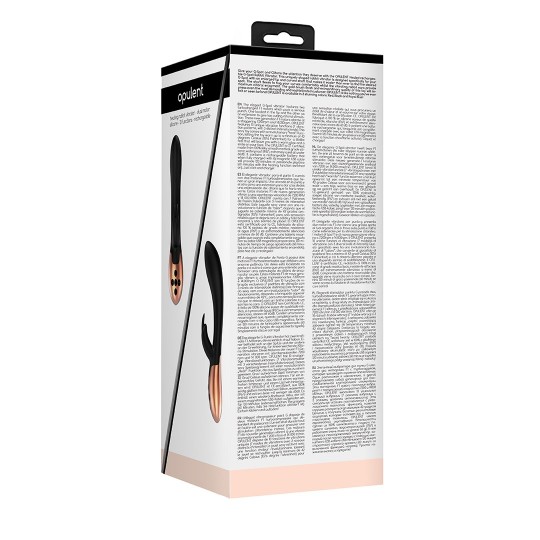 VIBRADOR CON CALENTAMIENTO RECARGABLE OPULENT ELEGANCE NEGRO