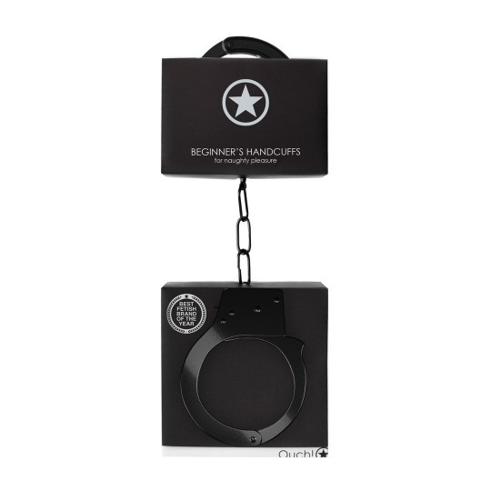 ALGEMAS EM METAL BEGINNER'S HANDCUFFS PRETAS