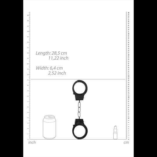 ESPOSAS EN METAL BEGINNER'S HANDCUFFS NEGRAS