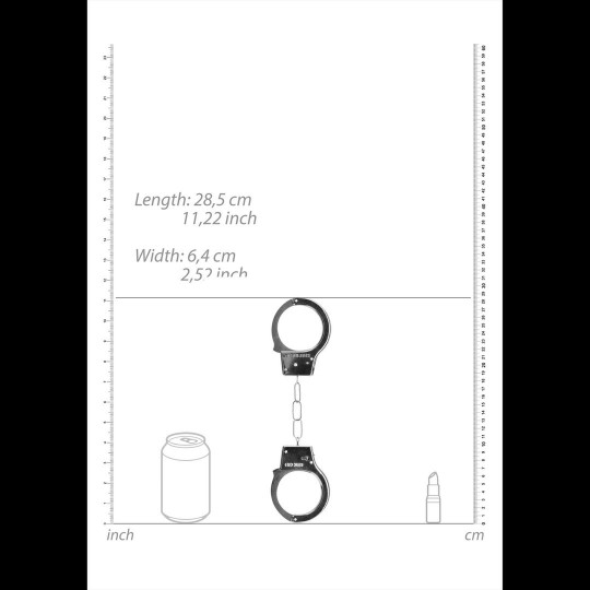 METAL BEGINNER'S HANDCUFFS SILVER