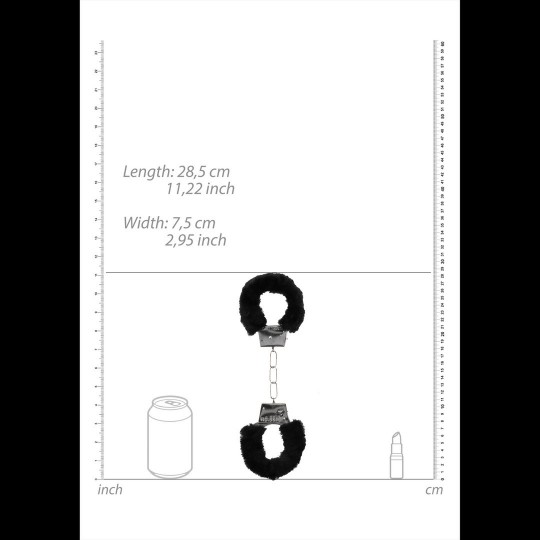 ESPOSAS CON PELUCHE BEGINNER'S FURRY HANDCUFFS NEGRAS