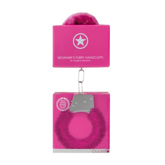 ALGEMAS COM PELUCHE BEGINNER'S FURRY HANDCUFFS ROSA