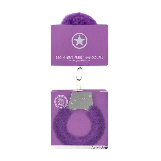 ESPOSAS CON PELUCHE BEGINNER'S FURRY HANDCUFFS MORADAS