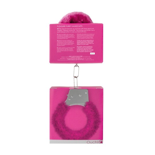 PLEASURE FURRY HANDCUFFS PINK