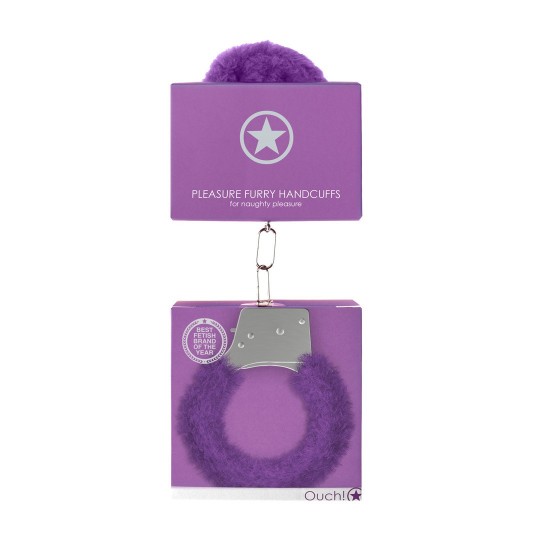 ESPOSAS CON PELUCHE PLEASURE FURRY HANDCUFFS MORADAS