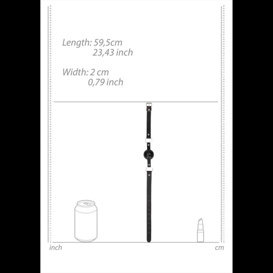 MORDAÇA OUCH! BALL GAG PRETA