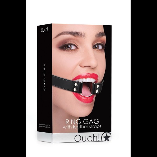 MORDAZA OUCH! RING GAG NEGRA