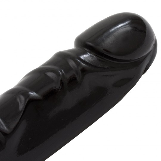 DILDO DUPLO JR. VEINED DOUBLE HEADER 12&#039; PRETO