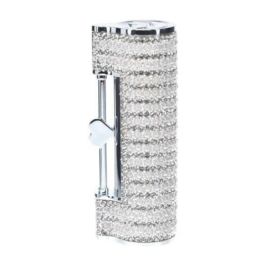 ANGEL - LIPSTICK VIBRATOR WITH 4 ATTACHMENTS - CLEAR