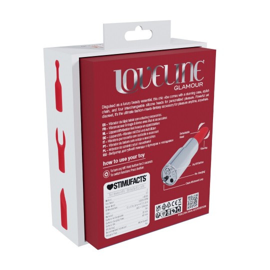 VIBRATEUR AVEC 4 ACCESSOIRES CANDY LIPSTICK VERT LOVELINE