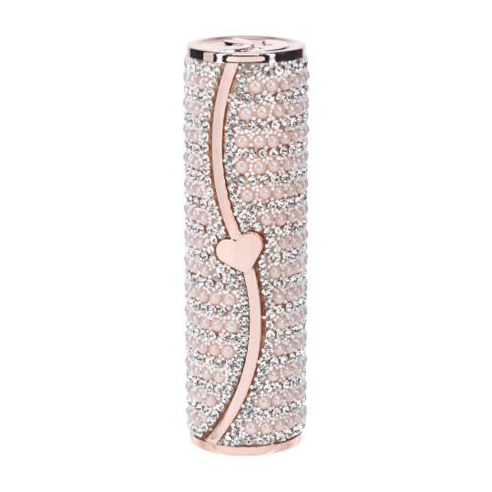 CANDY - LIPSTICK VIBRATOR WITH 4 ATTACHMENTS - PINK