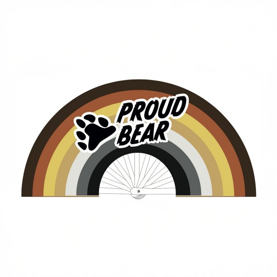 PROUD BEAR - FAN - 64 CM - MULTICOLOR