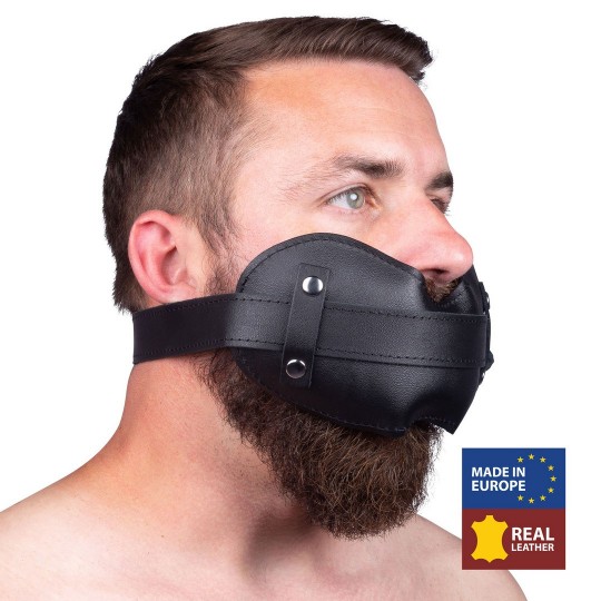 LEATHER GAG - BLACK