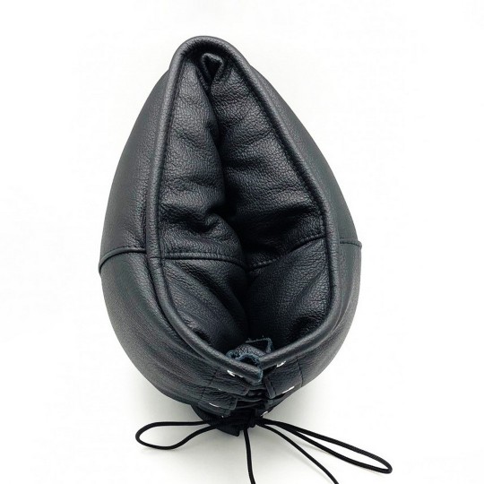 PADDED LEATHER SENSORY HOOD - BLACK