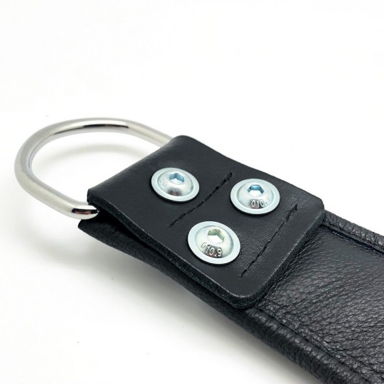 LEATHER SUSPENSION HANDCUFFS - BLACK