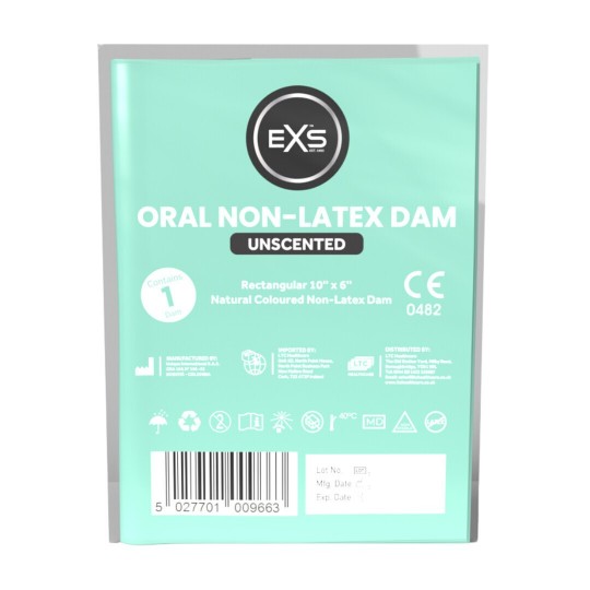 EXS ORAL DAM - NON-LATEX - 1 PIECE