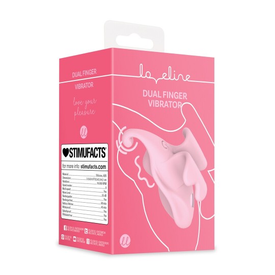 VIBRADOR DE DEDO FINGER DUAL ROSA LOVELINE
