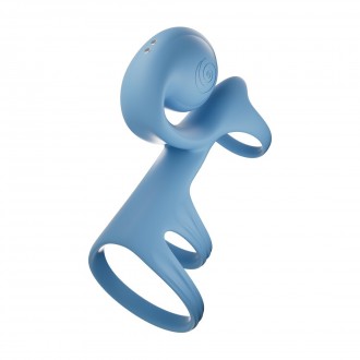 JOVI ARC - SNAIL COUPLES RING - BLUE HAZE