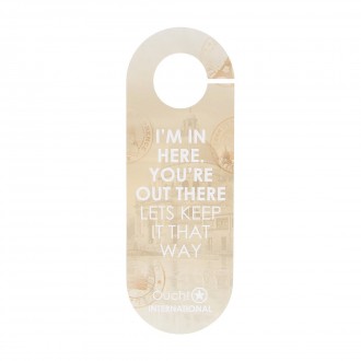 DOOR HANGER - INTERNATIONAL BY OUCH!