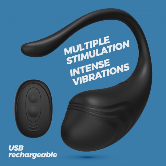 OEUF VIBRANT RECHARGEABLE AVEC TELECOMMANDE TAMAGO CRUSHIOUS NOIR