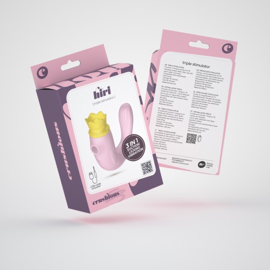 PACK DE 30 ESTIMULADOR TRIPLO HIRI CRUSHIOUS ROSA