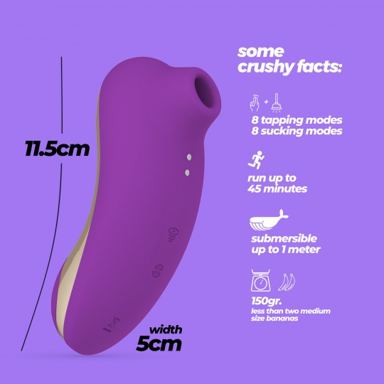 ESTIMULADOR DE CLITÓRIS SUPERNOVA CRUSHIOUS ROXO