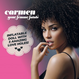 CRUSHIOUS CARMEN THE FEMME FATALE EBONY INFLATABLE DOLL