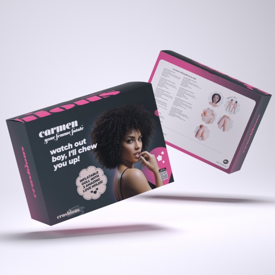 CARMEN IL FEMME FATALE BAMBOLA GONFIABILE MULATTO CRUSHIOUS