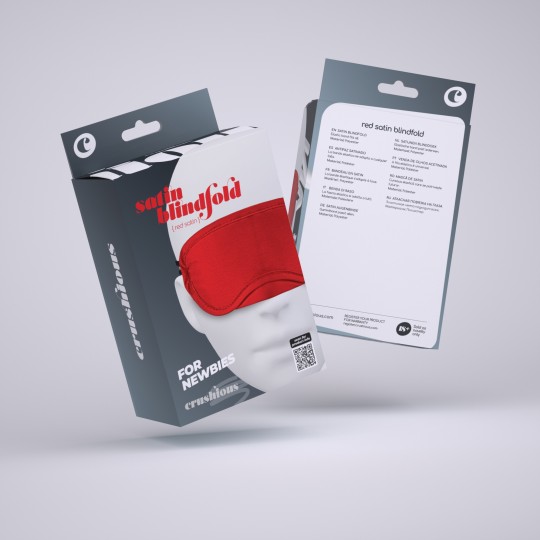 ANTIFAZ DE SATÉN CRUSHIOUS ROJO
